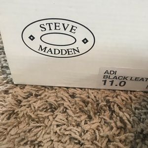 Men’s Steve Madden Black Leather Shoes. Size 11